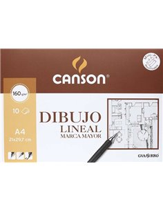 Canson Guarro Minipack de 10 Feuilles - Marca Mayor - 21x29.7 - 160g - Couleur Blanc