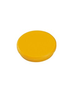 Dahle 95532 Pack de 10 Imanes Pour Tableau Blanca - Diametro de 32mm - Couleur Jaune