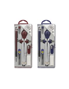 Bismark Compas Micrometrico Avec Portaminas - Comprend Portaminas de 0,5 Avec Tubo de Minas - Presentado en Étui de Plastico - C