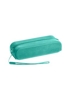 Enri Étui de 1 Compartimento - Fabricado en Silicona - Anse de Mano - Couleur Vert Azulado