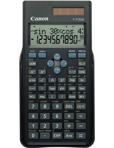 Canon F-715SG Calculadora Cientifica Avec Écran LCD 2 Lineas 16 Digitos - Calculo Interno de Jusqu'à 16 Digitos - 250 Funciones 