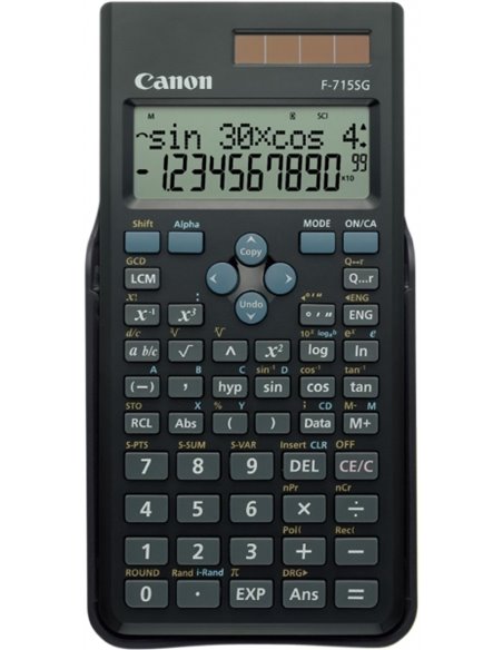 Canon F-715SG Calculadora Cientifica Avec Écran LCD 2 Lineas 16 Digitos - Calculo Interno de Jusqu'à 16 Digitos - 250 Funciones 