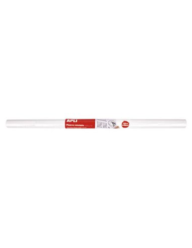 Apli Tableau Blanca Adhesiva en Rollo 675x1000 - Facile de Cortar et Pegar - Idéal Pour Presentaciones et Notas - Couleur Blanc