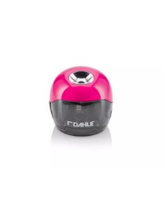 Dahle 250 Afilalapices Electrico - Pour Lapices de Ø 8mm - Gran Deposito Transparent - Alimentation Avec Pilas AA - Couleur Rose