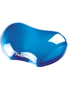 Fellowes Crystal Reposamuñecas Flexible de Gel - Résistant à les Manchas - Couleur Bleu
