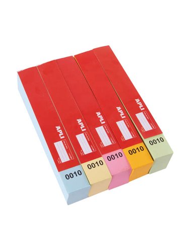 Apli Tira de Rifa Lluminetas 0000-4999 - 980/5 - Numérotation Claire et Visible - Facile de Cortar - Brillante