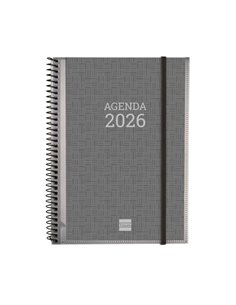 Finocam Basics Agenda en Catalan - Annuel 2026 - Avec Spirale - Personalizable - Format E10 - 162x14x212mm - Semaine sur 2 pages