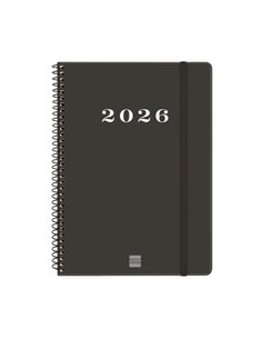 Finocam My Agenda de Spirale en Catalan - Annuel 2026 - Couverture rigide Antirayaduras - Format E10 - 171x9x212mm - Semaine sur
