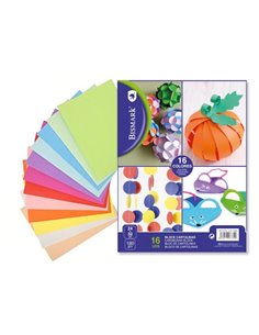 Bismark Pack de 16 Cartulinas 180 g/m² - Taille 24 x 32cm - Couleurs assorties