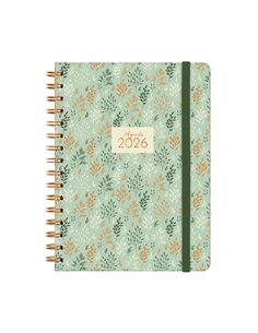 Finocam You Agenda de Spirale - Annuel 2026 - Planificador - Fermeture de Goma - Format E10 - 172x19x220mm - Semaine sur 2 pages