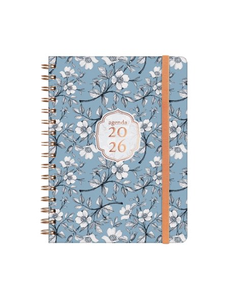 Finocam You Agenda de Spirale - Annuel 2026 - Planificador - Fermeture de Goma - Format E10 - 172x19x220mm - Semaine sur 2 pages