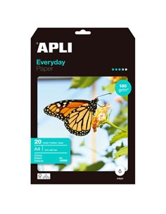 Apli Papier Fotografico Everyday A4 180g 20 Feuilles