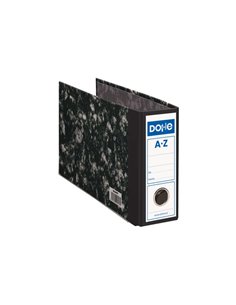 Dohe Archinovo Archivador Jaspeado de Palanca Cuarto Apaisado Avec Ollao - Carton Forrado Avec Papier Impreso - Cantoneras Metal