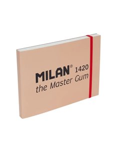 Milan 1420 The Master Gum Bloc de 30 Feuilles Pour Acuarela - Taille A5 - Grano Fino de 300g/m² - Fermeture Avec Goma Élastique 