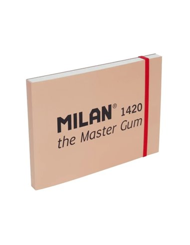 Milan 1420 The Master Gum Bloc de 30 Feuilles Pour Acuarela - Taille A5 - Grano Fino de 300g/m² - Fermeture Avec Goma Élastique 