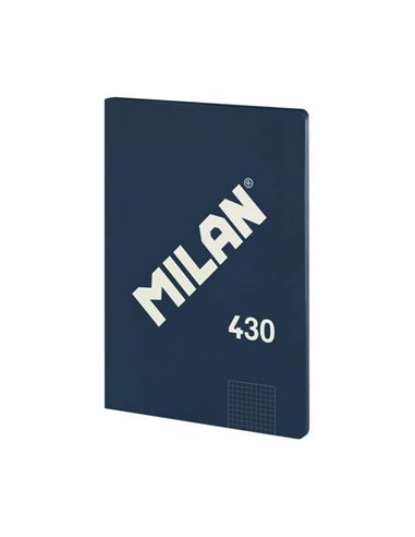 Milan Serie 1918 Carnet Encolada Format A4 Cuadricula 5x5mm - 48 Feuilles de 95 gr/m2 - Microperforado - Couverture souple - Cou