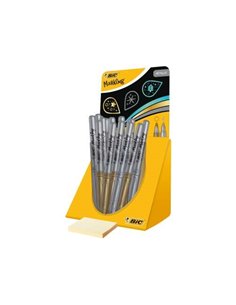 Bic Marking Metallic Présentoir de 24 Feutres Permanentes - Pointe 1.8mm - Trait 0.8mm - Couleur Oro et Argent