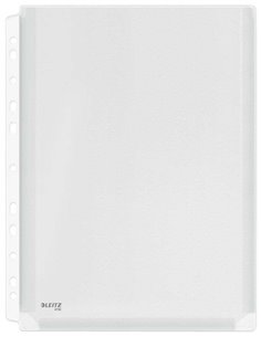 Esselte Fundas Fuelle Estandar A4 PVC Liso Multitaladro-11 - Capacité 200 Feuilles - Transparent (170 Micras)