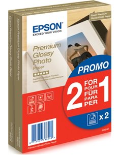 Epson Premium Glossy Photo Pack de 80 Feuilles de Papier Fotografico - 10x15cm - Gramaje de 255g/m2 - Acabado Brillante - Compat
