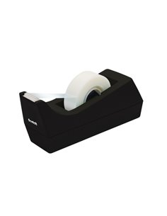 Scotch Dispensador de Ruban Adhesiva - Base Antidérapant - Plastico 100% Reciclado - Ruban No Incluida - Couleur Noir