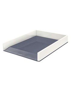Leitz WOW Bandeja de Sobremesa Portadocumentos - Format A4 - Couleur Blanc/Gris