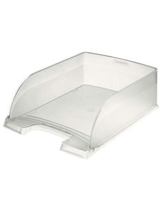 Leitz Plus Jumbo Bandeja Portadocumentos de Gran Capacité - Format Vertical A4 - Jusqu'à 8uds Apilables - Couleur Translucido