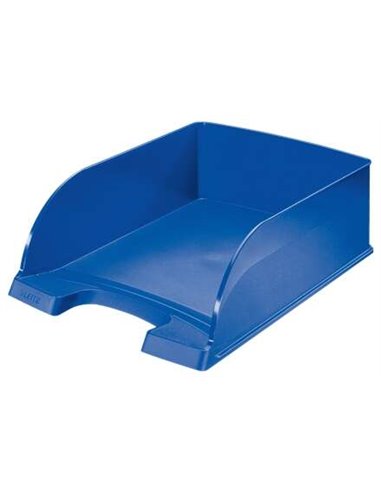 Leitz Plus Jumbo Bandeja Portadocumentos de Gran Capacité - Format Vertical A4 - Jusqu'à 8uds Apilables - Couleur Bleu