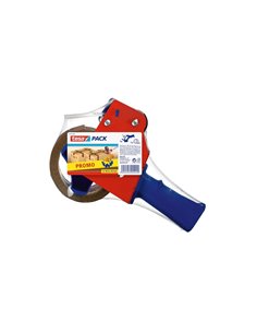 Tesa Pack de Precintadora + 1 Rollo de Precinto Marron 48mm x 50 Metros