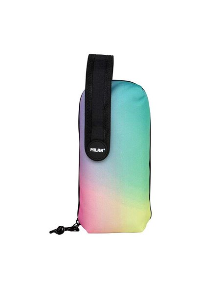 Milan Sunset Black Pack de 4 Estuches Trousse Avec Contenido de Serie - Contenido: Goma de Borrar, 2 Sacapuntas, Crayon de Grafi