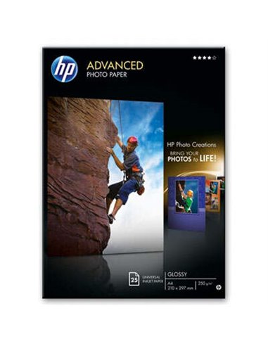 HP Q5456A Papier Fotografico Advanced Glossy 25 Feuilles A4 250gr