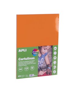 Apli Cartulinas Assorti Intenso A4 170g 50 Feuilles