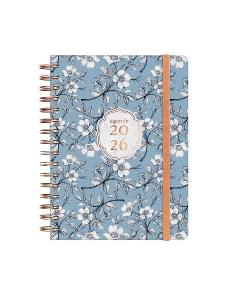 Finocam You Agenda de Spirale - Annuel 2026 - Planificador - Fermeture de Goma - Format E10 - 180x30x220mm - 1 Dia Par Pagina - 