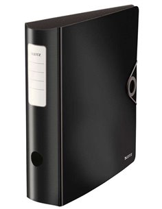 Leitz Active Solid Archivador de Palanca Pour Format A4 - Lomo Ancho Redondeado de 75mm - Mecanismo de 180° - Fermeture Avec Gom
