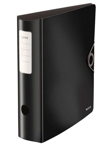 Leitz Active Solid Archivador de Palanca Pour Format A4 - Lomo Ancho Redondeado de 75mm - Mecanismo de 180° - Fermeture Avec Gom