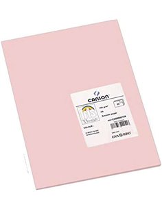 Canson Guarro Pack de 50 Cartulinas Iris A4 de 185g - 21x29.7cm - Couleur Rose