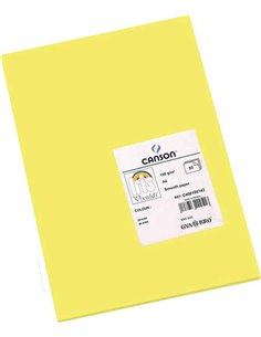 Canson Guarro Pack de 50 Cartulinas Iris A4 de 185g - 21x29.7cm - Couleur Kiwi