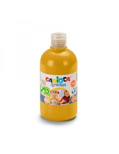 Carioca Botella de Tempera 500ml - Couleurs Superlavables - Faciles de Mezclar - Aplicable en Materiales Porosos - Haute Opacida