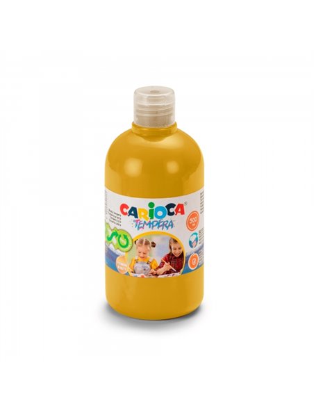 Carioca Botella de Tempera 500ml - Couleurs Superlavables - Faciles de Mezclar - Aplicable en Materiales Porosos - Haute Opacida
