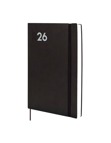 Finocam Dynamic Mara Agenda Profesional - Annuel 2026 - Couverture souple - Fermeture Avec Goma Élastique - Format Y11 - 169x22x