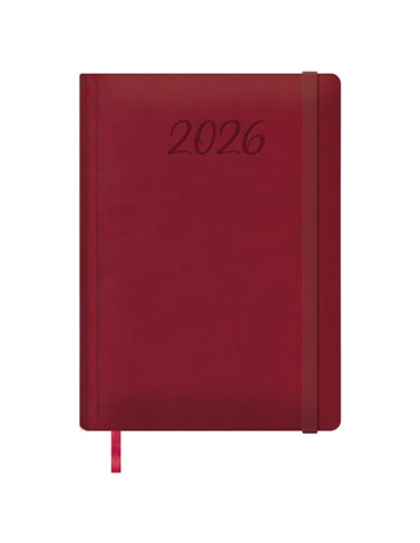 Dohe Manaos Agenda Annuel - Jour par page - Cubierta en Polipiel - Fermeture Avec Goma Élastique - Papier Ahuesado - Sabado et D