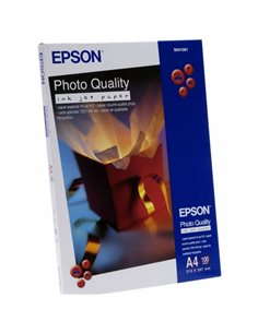 Epson Photo Quality Ink-Jet Pack de 100 Feuilles de Papier Fotografico A4 Especial Ink-Jet 102g/m² - Acabado Mate - Couleur Blan