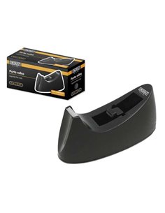 Ingraf Portarrollos de Sobremesa Pour Cintas Adhesivas de Jusqu'à 33m - Couleur Noir