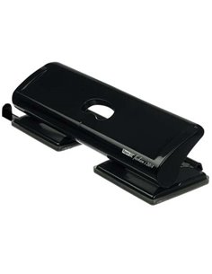 Rapid FC20/4 Perforateur Perforador - Jusqu'à 20 Feuilles - 4 Orificios - Punzones 5.5mm - Couleur Noir