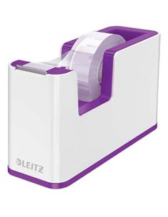 Leitz WOW Dispensador de Ruban Adhesiva - Pour Rollos de Jusqu'à 19mm x 33m - Comprend Ruban Autoadhesiva Escribible - Couleur B