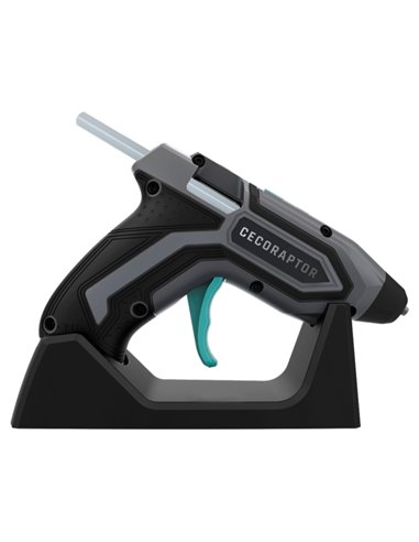 Cecotec CecoRaptor Perfect Fix 360 X‑Treme Pistola de Cola Termofusible - Autonomie 30min - Base de Charge - Batterie 1.5Ah 3.7V