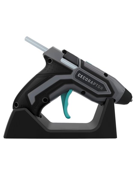 Cecotec CecoRaptor Perfect Fix 360 X‑Treme Pistola de Cola Termofusible - Autonomie 30min - Base de Charge - Batterie 1.5Ah 3.7V
