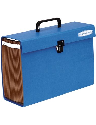 Fellowes Bankers Box Maletin Clasificador Acordeon - 19 Secciones Organizadoras - Estructura Plastificada - Fermeture de Sécurit