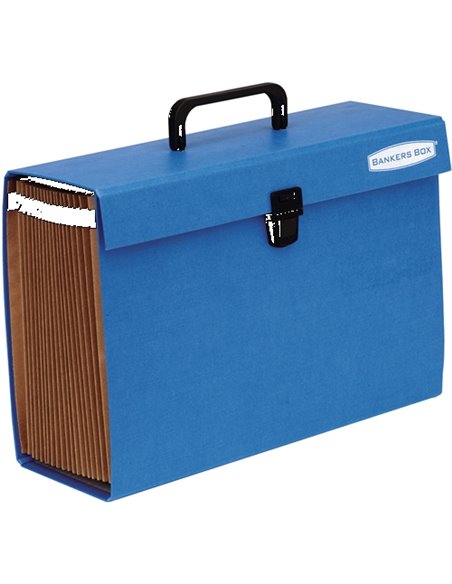 Fellowes Bankers Box Maletin Clasificador Acordeon - 19 Secciones Organizadoras - Estructura Plastificada - Fermeture de Sécurit