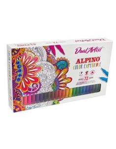 Alpino Dual Artist Couleur Experience Pack de 72 Feutres - Double Pointe Pour Dibujos mas Completos - Forma Triangular Ergonomic