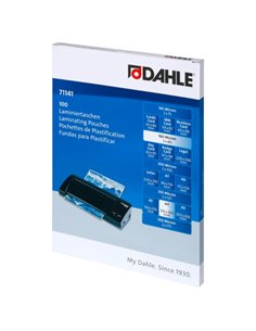 Dahle Pack de 100 Fundas Pour Plastificar Brillo A4 - 80 Micras - Haute qualité - Transparent